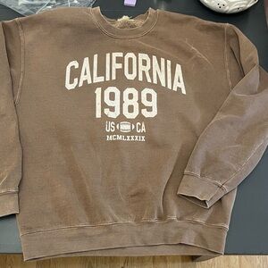 California 1989 Brown Sweatshirt